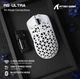 Ігрова Мишка ATTACK SHARK R5 ULTRA White Карбоновий Корпус Бездротова Трирежимна 2.4G/Bluetooth/Кабель, 8000Hz, PAW3950MAX, 42000 DPI, 39 грам Ультралегка - зображення 9