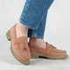 Лоферы женские замшевые MYZ 0911 PINK PEACH весна лето осень из натуральной замши персикового цвета. Размер 38 - изображение 5
