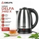 DELFA 3402 X Электрочайник 1.7 л 1500 Вт нержавеющая сталь - изображение 1