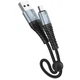 Кабель HOCO X38 Cool Charging Data Cable for Micro 0,25m. Black - изображение 1