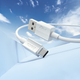 Кабель HOCO X107 Favor charging data cable Micro 3A/1m White - зображення 3