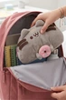 Плюшевый пенал косметичка Pusheen Донат LITZY ⬩ котик, 1 отделения, 220×130 мм ⬩ серый - изображение 2