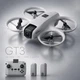 Квадрокоптер GT3 мини-дрон с HD камерой, Hover функцией и защитой от столкновений, дрон для детей и начинающих, складной FPV дрон, 2 АКБ - изображение 1