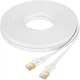 Сетевой кабель Ethernet CAT8 DDMALL 5 м, 40Gb/s, 2000 MHz, RJ45, плоский, белый - изображение 1