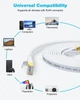 Сетевой кабель Ethernet CAT8 DDMALL 5 м, 40Gb/s, 2000 MHz, RJ45, плоский, белый - изображение 5