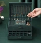 Ящик-органайзер для украшений Soulima Jewelry Box с ключом - многоярусный органайзер для хранения драгоценностей и бижутерии (21954) - изображение 4