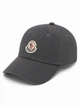 Кепка мужская серая хлопковая Moncler CAP-MONC-001-GRY - изображение 1