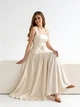 Элегантное коктейльное платье до щиколотки FashionYouWant M молочный 43445141 - изображение 2