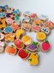 Шнурівка дерев'яна балансир, 4 шнурівки, фігурки, англійська абетка, цифри, мішечок, в коробці - зображення 5