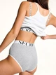 Женские трусики Victoria's Secret (28744968275) Exploded Logo Cotton Modern Brief XL серые - изображение 3
