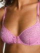 Комплект белья Victoria's Secret бюст и трусики тонг 1160873488 (Розовый 38C/XL) - изображение 4