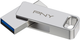 Флеш пам'ять PNY Duo Link 256GB USB 3.2 Type-C Dual Flash Silver (751492681719) - зображення 2