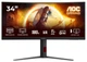 Монітор 34" AOC CU34G4 (CU34G4) Fast VA 180Hz 3440x1440 Curved Black - зображення 1