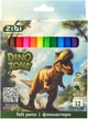 Фломастеры ZiBi Dino 12 цветов (ZB.2825) - изображение 1
