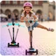 Самокат триколісний дитячий балансувальний LED RICOKIDS Leddi Чорно-бірюзовий (5903890632779) - зображення 8