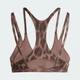 Женское бра Optime Leopard Strappy Light Support adidas KF5702 (XL) коричневый (4068822536769) - изображение 7