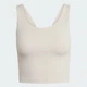 Женская майка adidas All Me Medium Support adidas JL5522 (XL) бежевый (4068811378257) - изображение 6