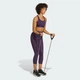 Женский спортивный бра TLRDREACT Training High-Support adidas JW4874 (2XS (A-B)) фиолетовый (4068809023695) - изображение 3