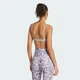 Женское бра Optime Essentials Workout Leopard Light Support adidas KA6345 (XS) фиолетовый (4068822084345) - изображение 2