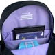 Рюкзак шкільний Kite Education 584M для дівчинки Чорний 39.5x29x13см 13 л легкий Ортопедичний 1-4 клас спинка Ergo Kids (K26-584M-2) - зображення 11