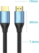 Кабель Vention HDMI M-M, 12.0 м, V1.4, 4K 60Гц, PVC, Aluminum alloy Type Blue (ALHSM) - изображение 3