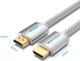 Кабель Vention HDMI M-M, 5.0 м, V2.1, 4K 60Гц, оплетка, Aluminum Alloy Type Grey (AABIJ) - изображение 2