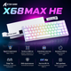 Ігрова Магнітна Клавіатура Attack Shark 68HE Max 8К Біла - зображення 3
