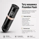Машинка для тату беспроводная Poseidon Flash HM124, аккумулятор 1500 mAh для татуажа, перманента Black - изображение 1