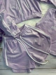 Велюровий костюм-трійка для дівчинки 7 років, зріст 122 Lavender Style: худі, шорти та топ - изображение 4