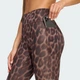 Жіночі легінси Optime Essentials Workout Leopard 7/8 adidas KA6346 (XL) коричневий (4068822140164) - зображення 4