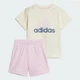Детский комплект: шорты и футболка Essentials Organic Cotton adidas IS2513 (80) бежевый (4067887520126) - изображение 2