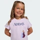 Детский комплект: футболка и шорты ADIDAS DISNEY FROZEN adidas JZ3578 (140) фиолетовый (4068821305441) - изображение 4