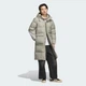 Куртка 3-Stripes Long Down adidas KF3698 (XL) зеленый (4068816044775) - изображение 3