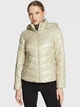 Куртка демісезонна коротка з капюшоном жіноча Calvin Klein K20K204867-AF6 S Бежева (8719856872793) - зображення 1