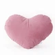 Подушка декоративна 35×40 ТЕП HEARTS у формі серця рожева Mesa Rose, велюр, м’яка, антиалергенна - зображення 3
