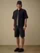 Чоловіча лляна сорочка вільного крою чорна C.P. Company linen shirt Black 18CMSH239A 005415G - XL - зображення 5