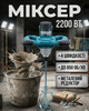 Миксер строительный электрический 2200 Вт 4 скорости регулировки оборотов венчик 120 мм - изображение 1