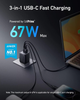 Зарядний пристрій Anker Prime 67W GaN Charger (3 Ports) - зображення 2