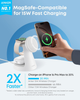 Зарядний пристрій Anker MagGo Wireless Charging Station 3-in-1 15W White - зображення 3