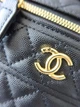 Сумка жіноча Chanel Vanity Long чорна (095) - зображення 2