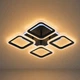 Потолочная люстра VALESO RGB LED LI8822/4B BK 64W+8W Черная - изображение 2