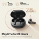 SoundPeats T3 Pro black навушники бездротові Bluetooth 5.4 вакуумні чорні ANC - зображення 6
