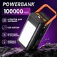 УМБ Павербанк Powerbank 100000 mAh 22.5W Power Delivery Quick Charge Hoco DB49 з функцією швидкого заряджання портативний зарядний пристрій Зовнішній акумулятор - зображення 1