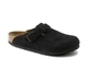 Замшевые мужские сабо /клоги Birkenstock Boston Soft Footbed 0660471 regular 44 черные - изображение 2