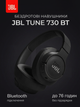 Накладні бездротові Bluetooth навушники JBL Tune 730BT. Бездротова гарнітура з активним шумоподавленням ANC та фірмовим басом JBL Pure Bass - зображення 1
