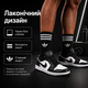 Носки Adidas высокие спортивные 6 пар размер 36-40 черные с белым логотипом и полосками длинные носки для тренировок, спортзала - изображение 4