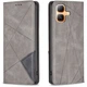Чехол-книжка с карманами UniCase Geometric Pattern для Infinix Smart 20 - Grey - изображение 1