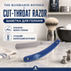 Бритва-шаветта The BlueBeards Revenge Cut-Throat Razor для влажного бритья с держателем из нержавеющей стали синяя - изображение 1