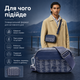 Сумка через плечо Lacoste Monogram синяя 20×12 см мужская кроссбоди на молнии с ремешком, городской мессенджер для документов, телефона и ежедневного ношения - изображение 4