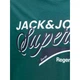 Футболка JJELOGO TEE SS O-NECK 2 COL SS26 SN Jack & Jones 12288016-Atlantic Deep M Блакитний (5715830432499) - изображение 5